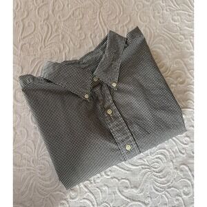 Ralph Lauren Classic Fit Black/White Gingham Button Down Shirt Men's 2XB Big